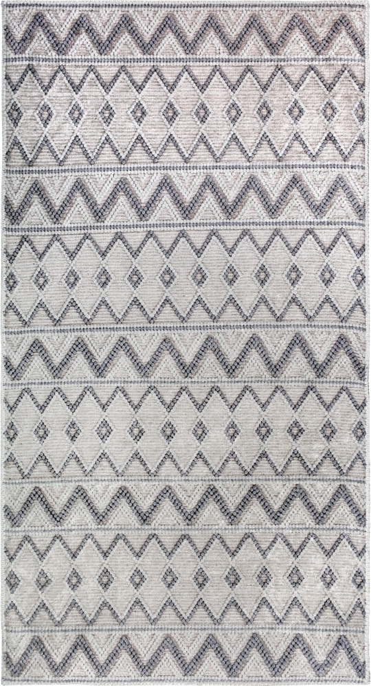 Šedý pratelný běhoun 80x200 cm Zig Zag – Vitaus Vitaus
