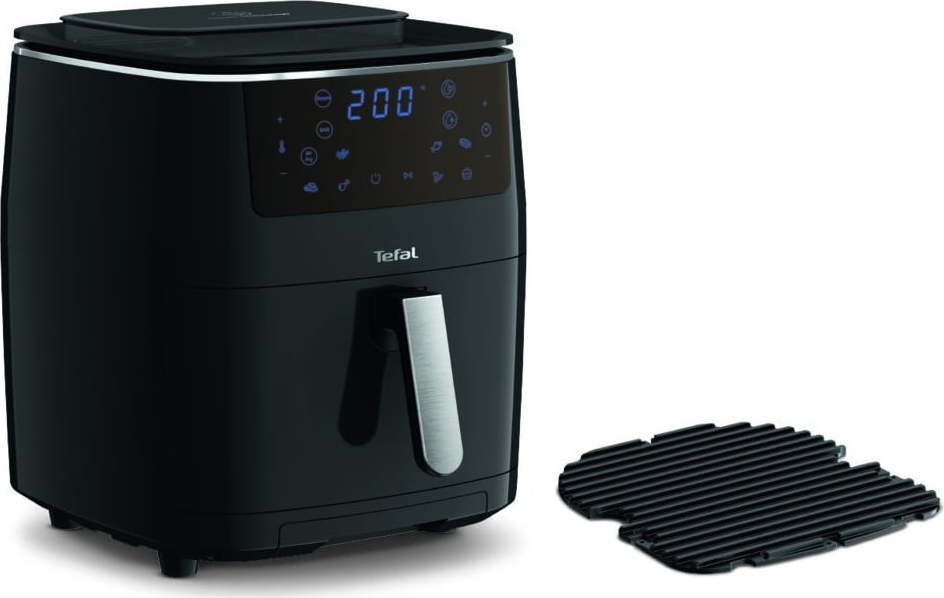 Černá horkovzdušná fritéza EASY FRY&GRILL STEAM+ FW201815 – Tefal Tefal