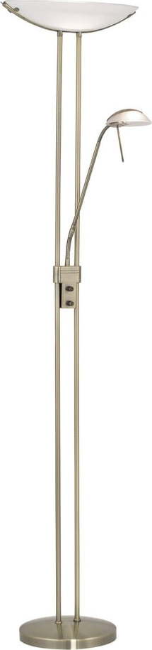Stojací lampa v bronzové barvě se skleněným stínidlem (výška 180 cm) BAYA – EGLO Eglo