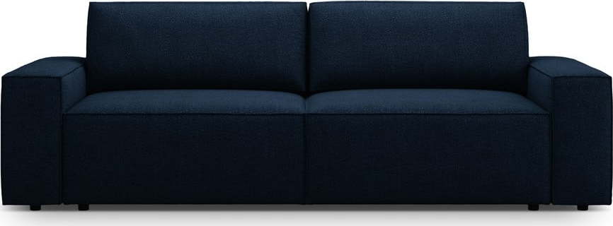 Tmavě modrá rozkládací pohovka z textilie bouclé 247 cm Jodie – Micadoni Home Micadoni