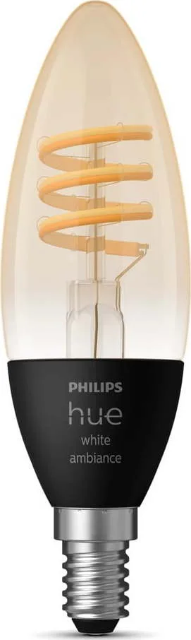 Filamentová smart žárovka E14, 5 W White ambiance – Philips Hue