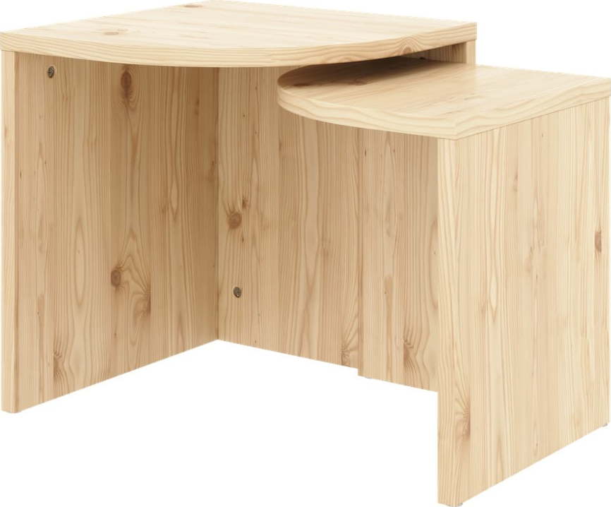 Konferenční stolky z borovicového dřeva v přírodní barvě v sadě 2 ks Combine – Karup Design Karup Design