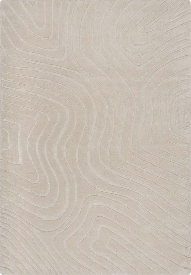 Krémový ručně tkaný vlněný koberec 120x170 cm Mesmerise Natural – Flair Rugs Flair Rugs