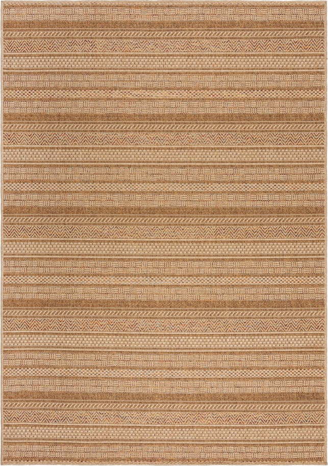 Vnitřní a venkovní koberec v přírodní barvě 160x230 cm Farah Stripe – Flair Rugs Flair Rugs