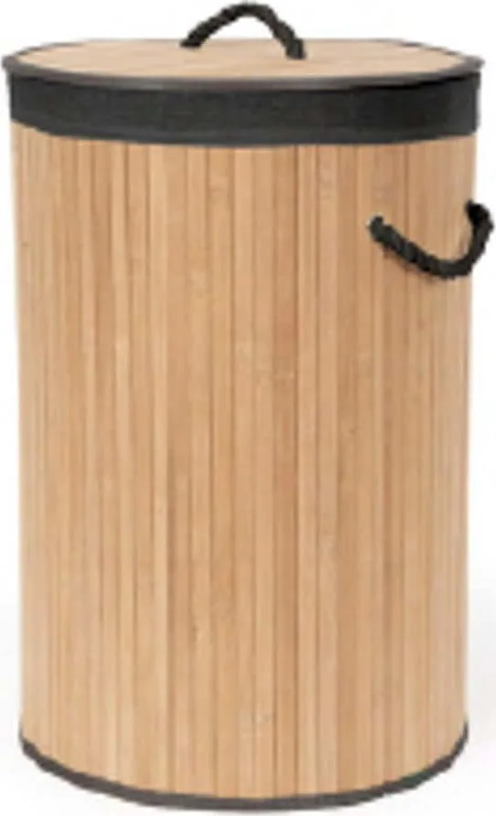Bambusový koš na prádlo v přírodní barvě 70 l Bamboo – Compactor