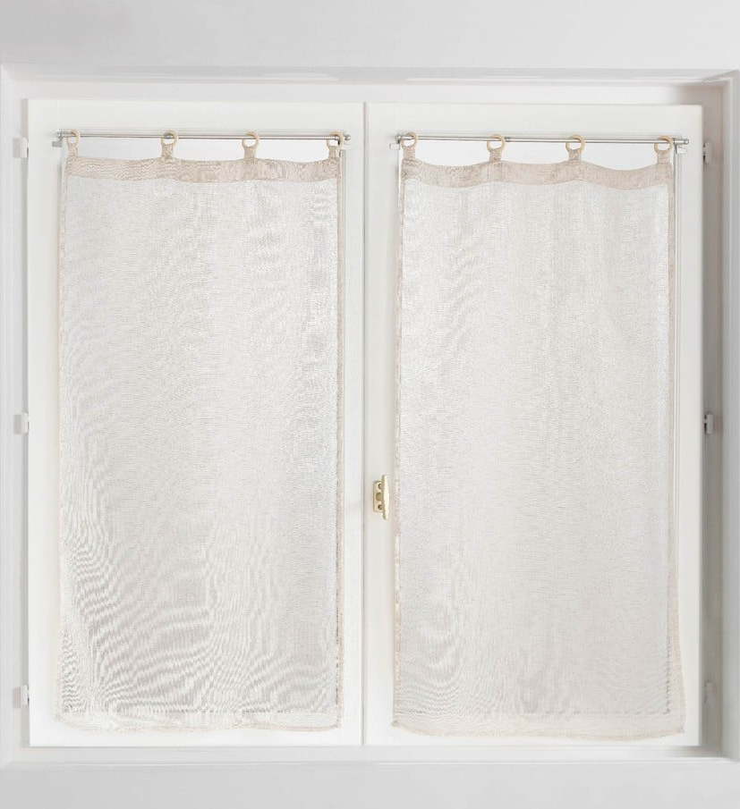 Béžové záclony v sadě 2 ks 60x160 cm Minalisa – douceur d'intérieur Douceur d intérieur