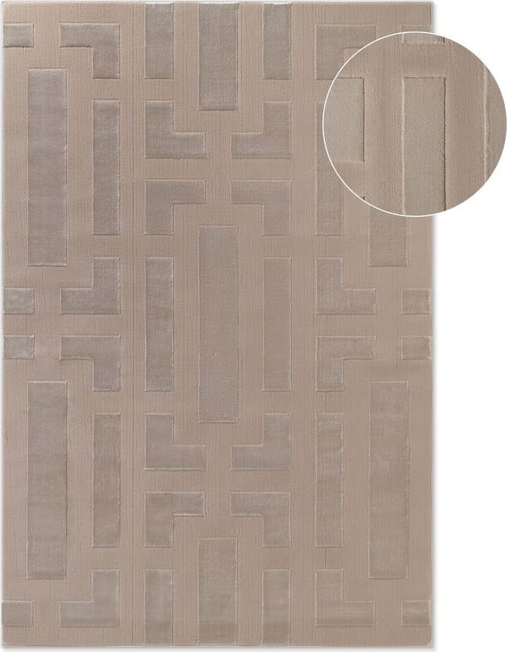 Béžový koberec 160x235 cm Perles Onyx – Elle Decoration Elle Decoration