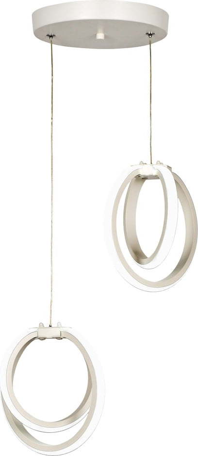 Bílé kovové LED závěsné svítidlo ø 20 cm Sezen – Squid Lighting Squid Lighting