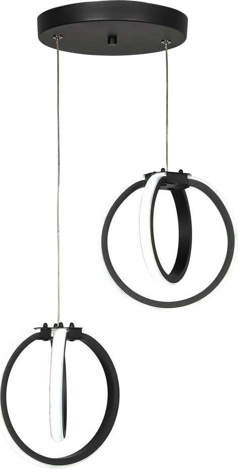 Černé kovové LED závěsné svítidlo ø 20 cm Sezen – Squid Lighting Squid Lighting