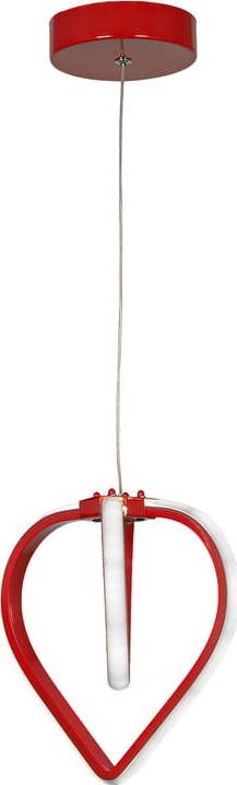 Červené kovové LED závěsné svítidlo ø 22 cm Sevinc – Squid Lighting Squid Lighting