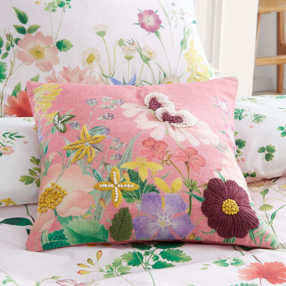 Dekorační polštář 45x45 cm Botanical Cottage Meadow – RHS RHS