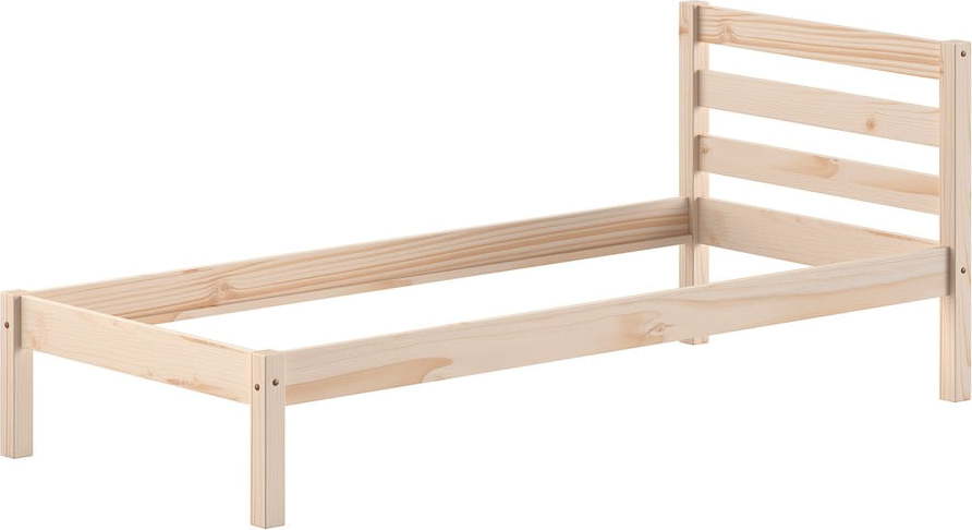 Dětská postel z borovicového dřeva bez roštu v přírodní barvě 90x200 cm Pino – Vipack Vipack