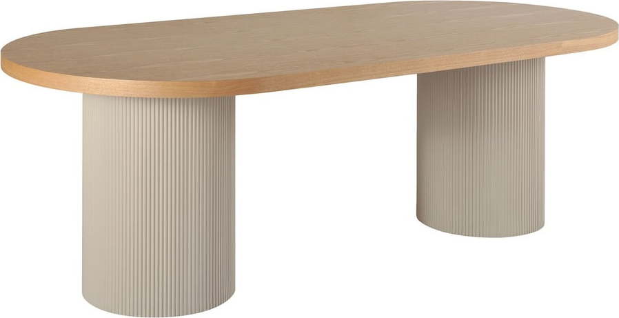 Jídelní stůl s deskou v dekoru jasanového dřeva 100x220 cm Solva – House Nordic House Nordic