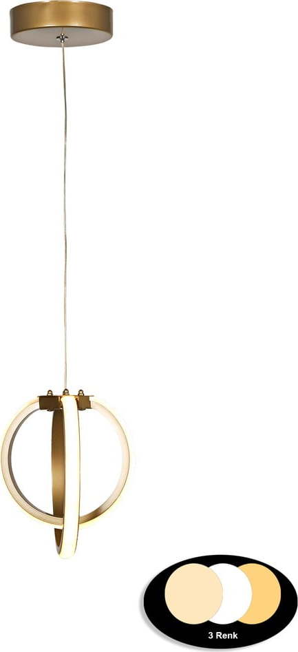 Kovové LED závěsné svítidlo v bronzové barvě ø 25 cm Sezen – Squid Lighting Squid Lighting