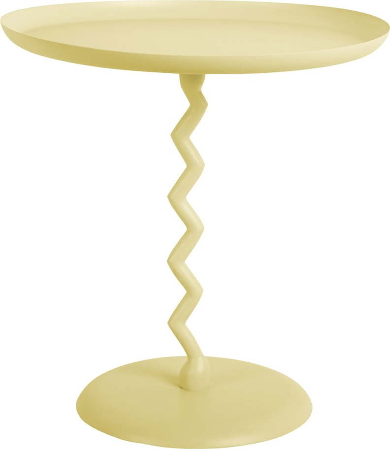 Kovový kulatý odkládací stolek ø 40 cm Zig Zag – Leitmotiv Leitmotiv