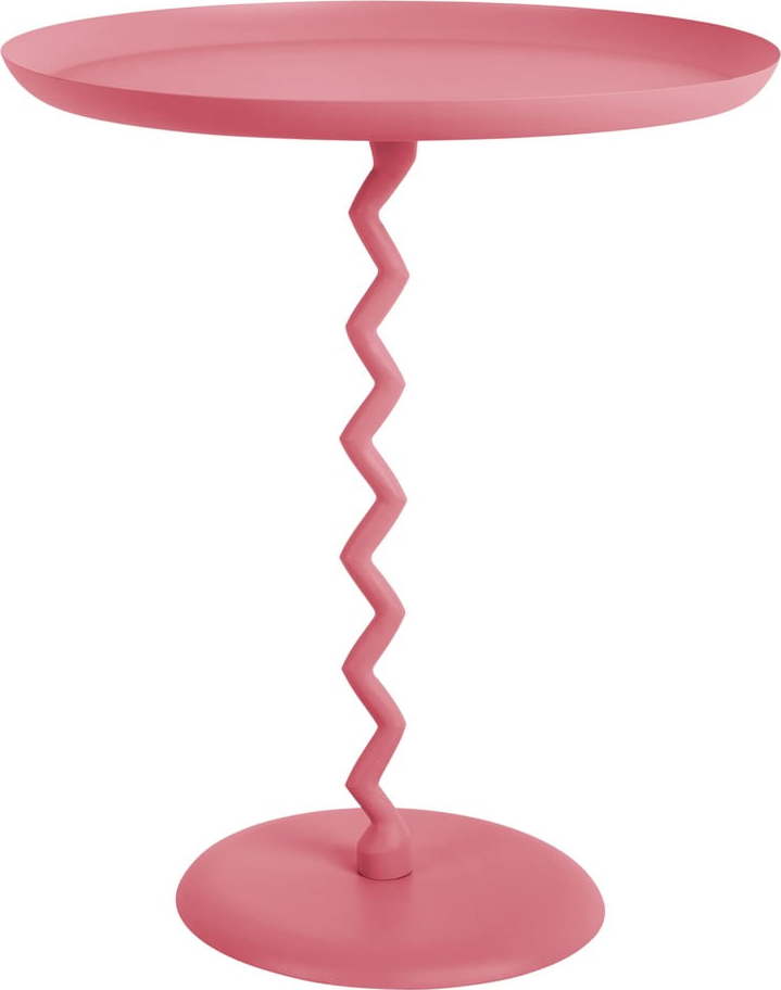 Kovový kulatý odkládací stolek ø 44 cm Zig Zag – Leitmotiv Leitmotiv