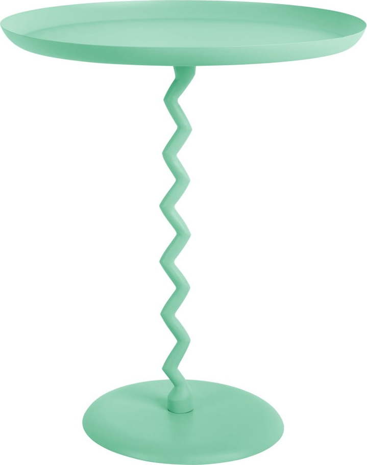 Kovový kulatý odkládací stolek ø 44 cm Zig Zag – Leitmotiv Leitmotiv