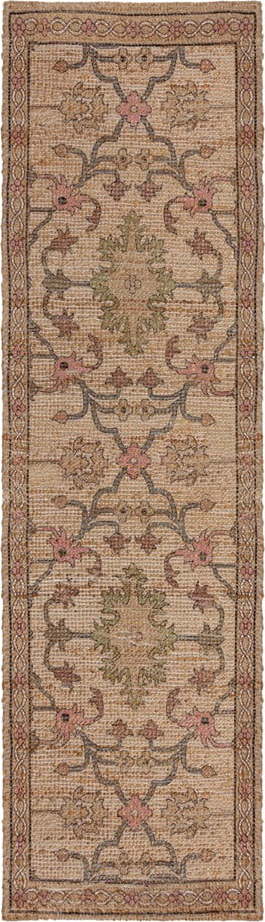 Ručně tkaný běhoun s příměsí juty v přírodní barvě 60x230 cm Celine Jute Global – Flair Rugs Flair Rugs