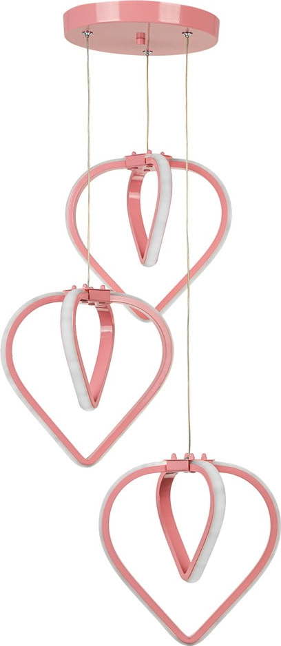 Růžové kovové LED závěsné svítidlo ø 20 cm Sevinc – Squid Lighting Squid Lighting