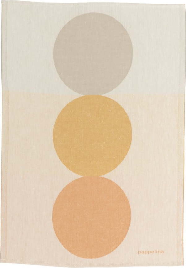 Utěrka s příměsí lnu 46x66 cm Otto Ochre – Pappelina Pappelina