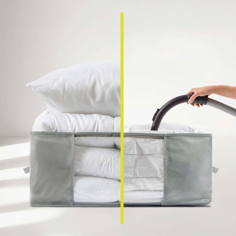 Vakuový plastový úložný box na oblečení 60x45x25 cm – Homéa Homea