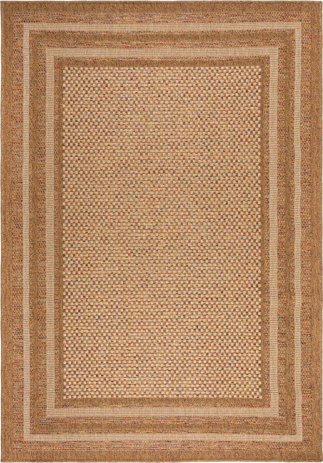 Vnitřní a venkovní koberec v přírodní barvě 120x170 cm Layla Border – Flair Rugs Flair Rugs