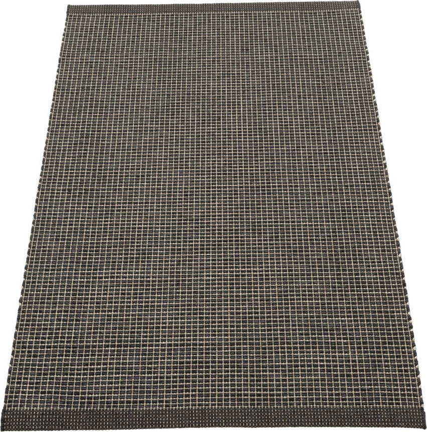 Antracitový vnitřní a venkovní koberec 70x120 cm Emm Black Linen – Pappelina Pappelina