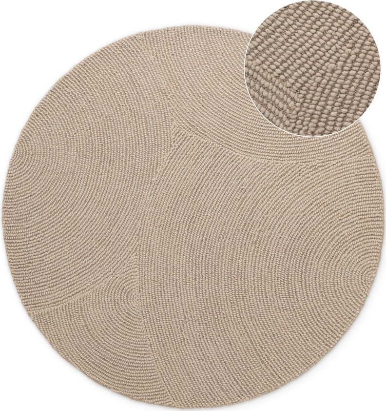 Béžový ručně tkaný vlněný kulatý koberec ø 200 cm Eleni Light Beige – Hanse Home Hanse Home