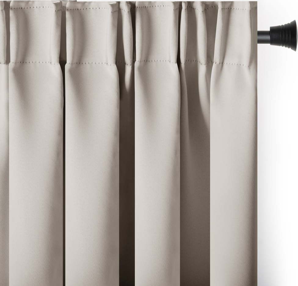 Béžový zatemňovací termo závěs 140x270 cm Pleat – Restilo Restilo