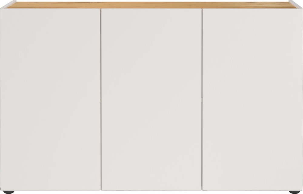 Bílá skříňka v dekoru dubu 120x76x34 cm Adrano – Germania Germania
