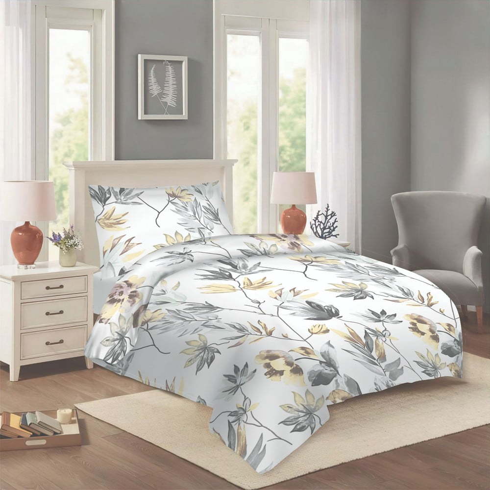 Bílé bavlněné povlečení na jednolůžko 140x200 cm Darina – Cotton House Cotton House