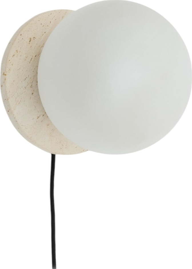 Bílé/krémové nástěnné svítidlo ø 20 cm Malachi – Kave Home Kave Home
