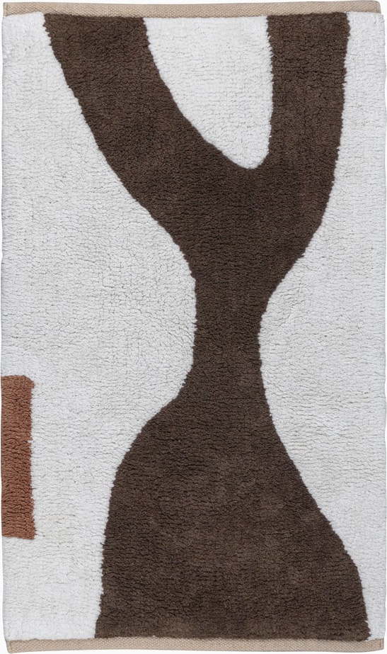 Bílo-hnědý pratelný bavlněný koberec 50x80 cm Figura – Mette Ditmer Denmark Mette Ditmer Denmark