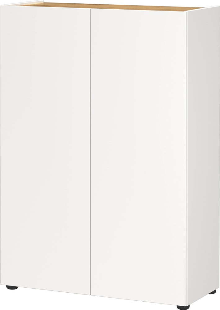 Bílý botník v dekoru dubu 74x105x33 cm Alviano – Germania Germania