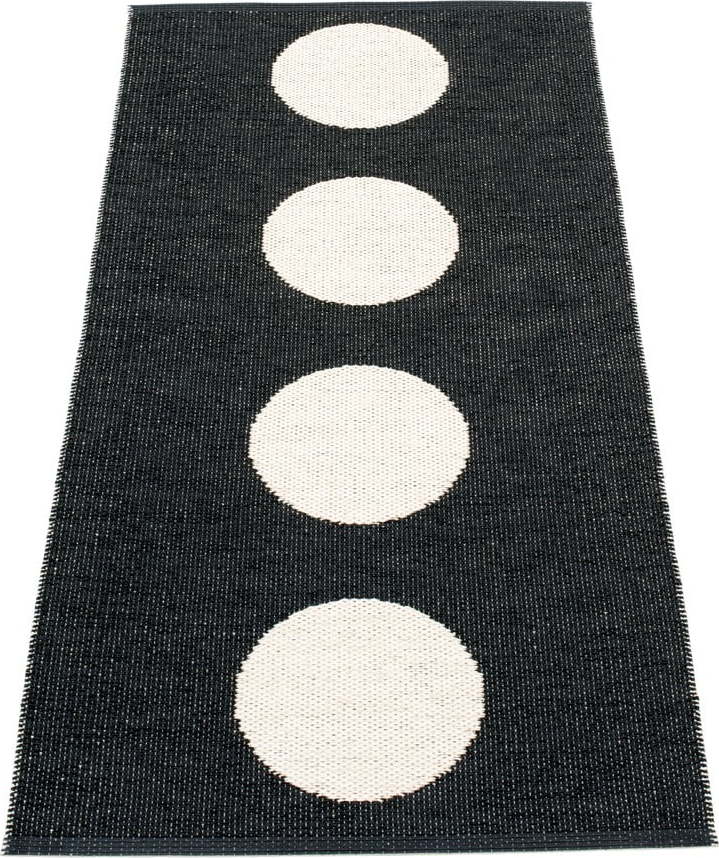 Černo-bílý vnitřní a venkovní běhoun 70x150 cm Vera Black – Pappelina Pappelina