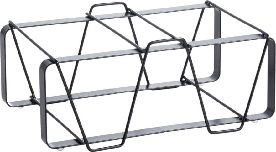Černý kovový regál na víno počet lahví 2 30x12x12 cm Cin – Tomasucci Tomasucci