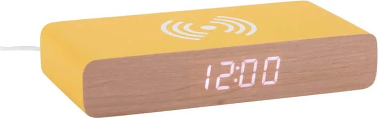 Digitální budík s nabíječkou Retro Flat LED – Karlsson