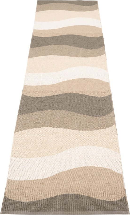 Hnědo-béžový vnitřní a venkovní běhoun 70x300 cm Urvi Earth – Pappelina Pappelina