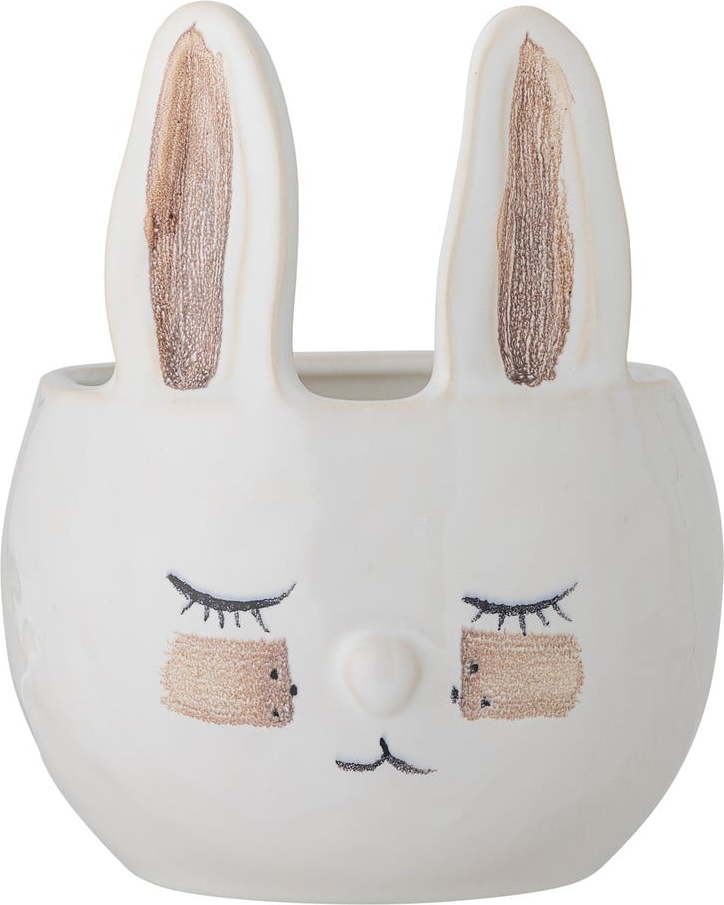 Kameninový ručně malovaný obal na květináč ø 15 cm Villja – Bloomingville Mini Bloomingville Mini