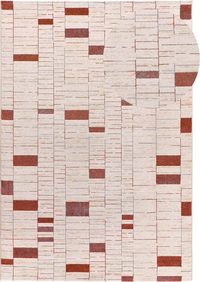 Koberec v cihlové barvě/krémový 80x150 cm Beruti – Universal Universal