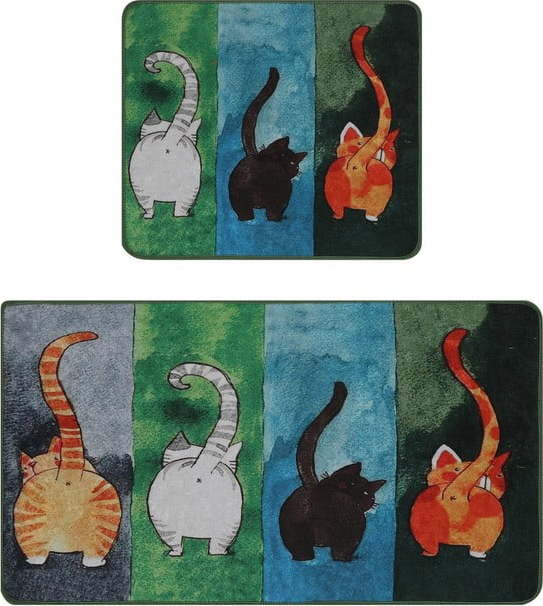 Koupelnové předložky v sadě 2 ks 60x100 cm Gatto Carino – Foutastic Foutastic