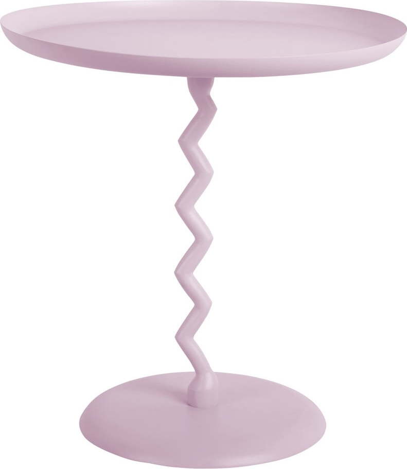 Kovový kulatý odkládací stolek ø 40 cm Zig Zag – Leitmotiv Leitmotiv