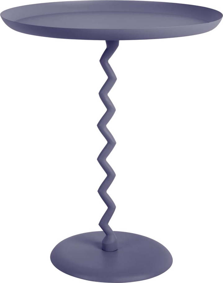 Kovový kulatý odkládací stolek ø 44 cm Zig Zag – Leitmotiv Leitmotiv