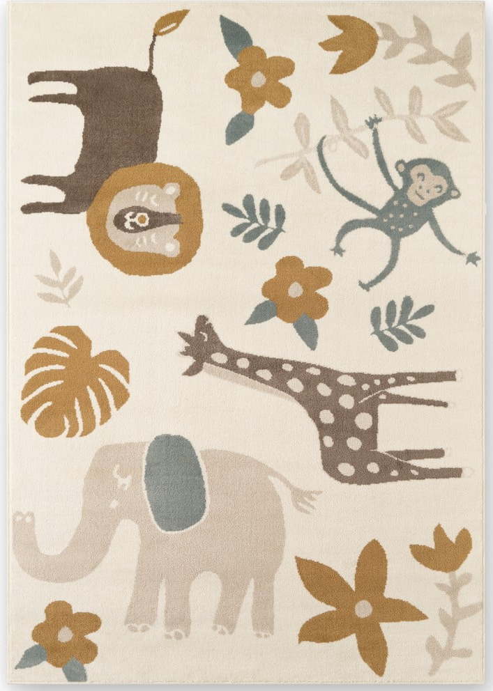 Krémový dětský koberec 120x170 cm Animal Safari – Hanse Home Hanse Home