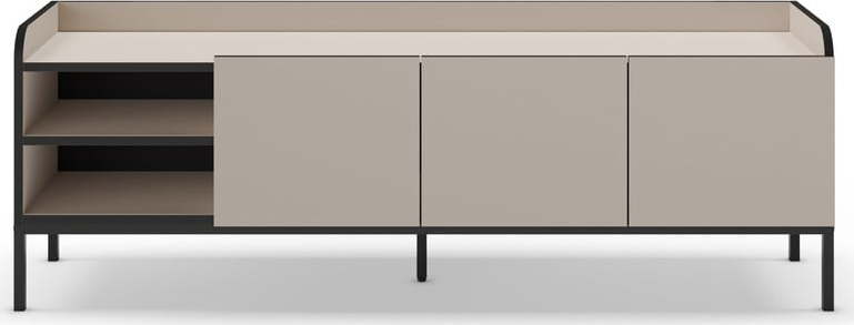 Krémový TV stolek 160x55x42 cm Adara – Marckeric Marckeric