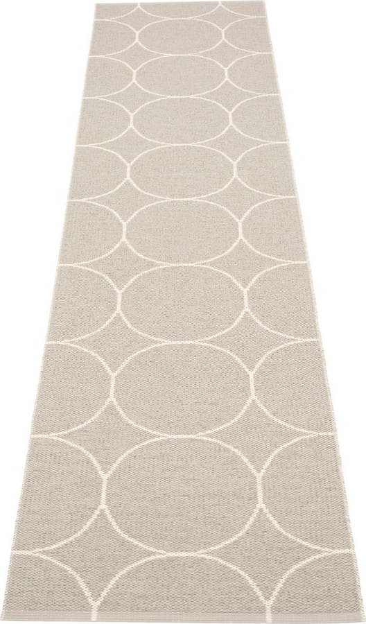 Krémový vnitřní a venkovní běhoun 70x300 cm Boo Linen – Pappelina Pappelina