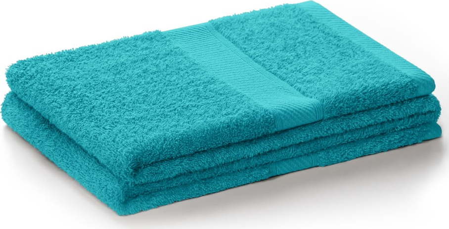 Modrotyrkysová froté osuška s příměsí bambusu 70x140 cm Bamby – Restilo Restilo