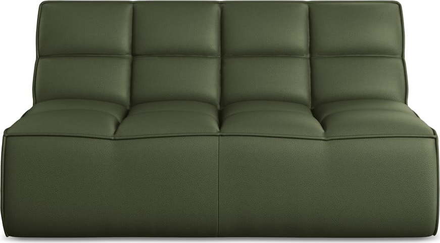 Zelený modul pohovky z imitace kůže Kalai – Makamii Makamii