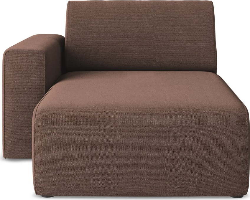 Růžový modul pohovky (levý roh) Kalea – Makamii Makamii