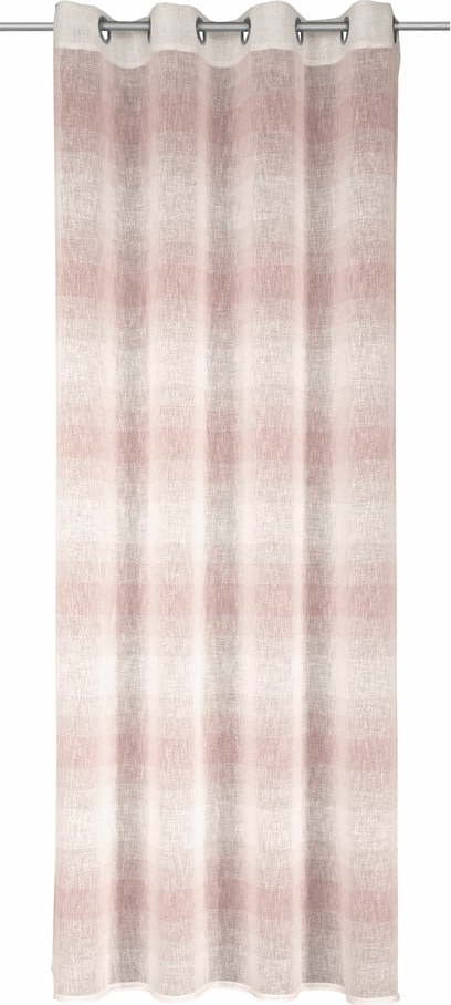 Růžový závěs 135x245 cm Etamine – Sehlbach Sehlbach
